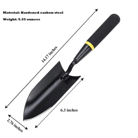 Heavy Duty Garden Spade Hand Shovel For Digging And Planting, A Multi Purpose Trowel With Steel Build And Rust Resistant Finish, ergonomic handle