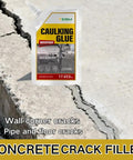 Heavy Duty Concrete Crack Filler And Sun Guard Coating For Beat Down Summer Patios That Stays Non Yellowing On Roofs Decks And Balconies While Kicking Oven Dry Heat Away, 17.653 oz bottle on cracked concrete.