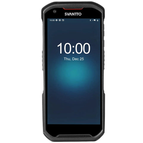Android 13 Handheld Barcode Scanner With 5.5 Inch Touch Screen, 6GB RAM 64GB Storage, Hot Swap Battery, Dual SIM front view