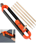 Multi Piece Adjustable Scribing Tool With Solid Locking Mechanism For Rough Carpentry And Trim Work Tough As Nails, with five scribing gauges.