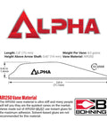 Diagram of AR 1250 Vane 2.8 Inch White 36 Pack Delivers Stealth Speed And Torque with dimensions and material info