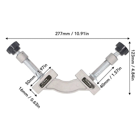 Built Tough Adjustable Right Angle Corner Clamp with sizes, aluminum alloy, 10 to 180 degree range for welding and woodworking