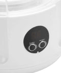 Control panel of Slick Cordless Mini Washing Machine with function selection and battery level indicators.