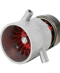Close-up of a 1000W Micro Hydroelectric Water Turbine Generator For Off Grid Power, 220V Three Pipe AC Output With Ballast, showing turbine blades.