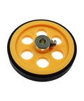 Meter Counting Wheel Perimeter 200mm Hole 6mm/8mm Synchronous Round Measuring Length Counting Ranging Encoder Meter Wheel(8mm) close-up.