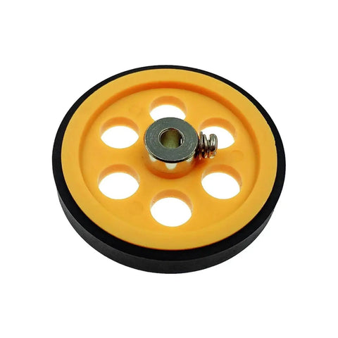 Meter Counting Wheel Perimeter 200mm Hole 6mm/8mm Synchronous Round Measuring Length Counting Ranging Encoder Meter Wheel(8mm) close-up.