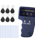 Handheld 125KHz RFID Copier Duplicator For T5577 And EM4305 Cards On The Go Card Writer And Reader Copy Tool Includes 6 Keyfobs
