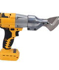 Huiop Cordless Electric Metal Shears With 360 Degree Rotating Head, battery-powered cutter for stainless steel and leather.