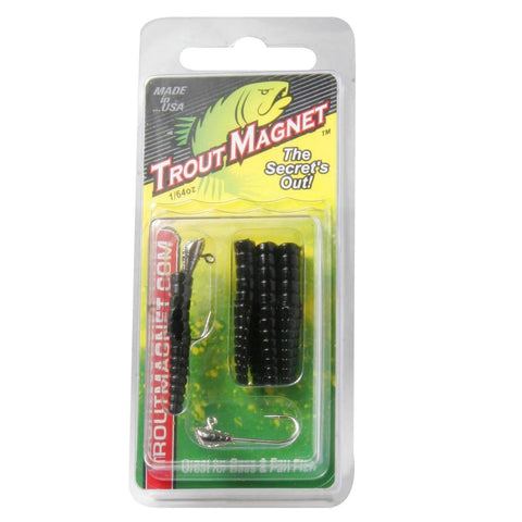 Trout Magnet 1/64 Oz Shad Dart Head Lure With Split Tail Grub For Freshwater Trout Fishing Horizontal Fall Action For Smooth Presentation Easy To Cast Durable Lightweight Panfish Gear in packaging