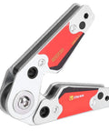 Mingzhe 20 To 200 Degree Adjustable Magnetic Welding Clamp With Strong Pull Off Power For Construction And Hardware Jobs That Hit The Spot, showing tool in open position.