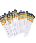 Ultra Accurate pH Test Strips 0-14 With 0.5 Precision, 100 Strips Litmus Paper spread out on a white surface