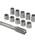 M10x1.0 Thread Repair Kit With Stainless Steel Inserts And Tap, 10 Pack, Exact Metric Fit For Engines And Generators, Durable Stainless Inserts That Resist Corrosion For Smooth, Reliable Operation In Harsh Work Environments., 10 stainless inserts and tap