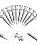 Lawn Aerator Shoes Spikes 5.8cm Steel Replacement Spikes For Manual Gardening, 20 Pack Lawn Aeration Stakes