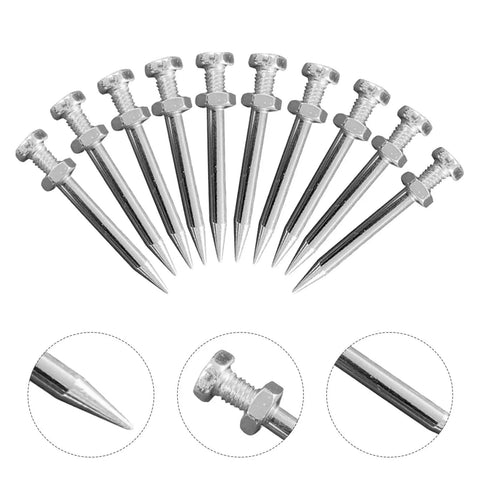 Lawn Aerator Shoes Spikes 5.8cm Steel Replacement Spikes For Manual Gardening, 20 Pack Lawn Aeration Stakes