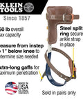 Pro Grade Tree Climber Set With Pole Climbers Leg Irons Gaffs Pads Straps Gaff Spikes And Stirrups for arborist work