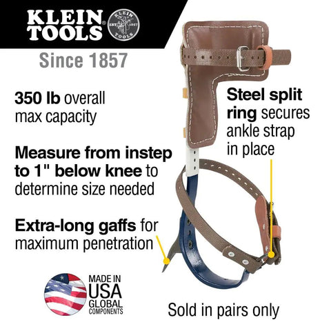 Pro Grade Tree Climber Set With Pole Climbers Leg Irons Gaffs Pads Straps Gaff Spikes And Stirrups for arborist work
