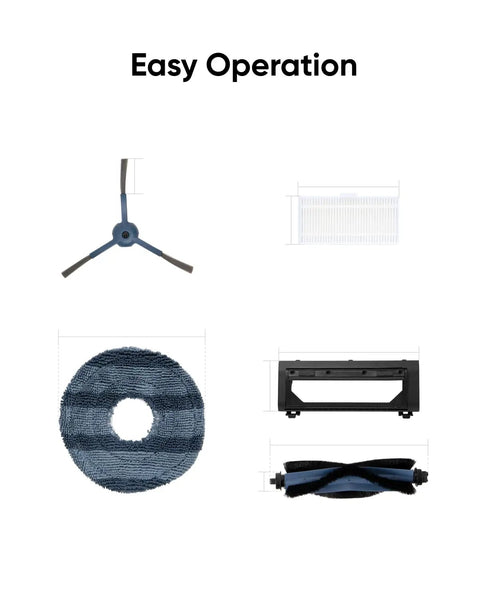 Must Have Accessory Kit For Robot Vacuum Omni C20 Including 2 Side Brushes 2 Washable Filters 1 Rolling Brush 1...