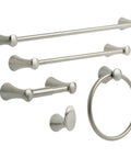 Brilliance 24 Inch Stainless Steel Towel Bar For Bathroom And Kitchen With Durable Brushed Finish That Resists Corrosion
