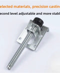 Close-up of Rock Solid 4 Pack Leveling Feet for Sofa and Table Legs, adjustable 11 to 27mm threaded steel post with base