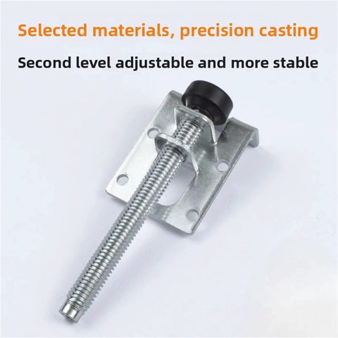 Close-up of Rock Solid 4 Pack Leveling Feet for Sofa and Table Legs, adjustable 11 to 27mm threaded steel post with base