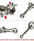 Beefy M6 X 50mm Fish Eye Lifting Eye Bolt In 304 Stainless Steel, Swing Shoulder Anchor Bolt With Metric Thread, 2 Pack