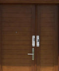 Heavy Duty Stainless Steel Electric Drop Bolt Lock With Adjustable Zero To Six Second Delay For Daily Entry Doors on wooden doors.