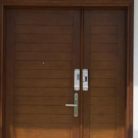 Heavy Duty Stainless Steel Electric Drop Bolt Lock With Adjustable Zero To Six Second Delay For Daily Entry Doors on wooden doors.
