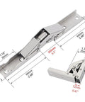 Two Pack 90 Degree Folding Shelf Hinges for Kitchen Cabinet Doors Compact Design Easy Install Space Saving Cabinet Hardware Durable Aluminum Hinges