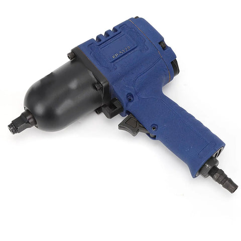 Heavy Duty 1/2 Inch Pneumatic Impact Wrench Packing Badass Torque For Professional Garage Equipment And Shop Hardware Maintenance durable blue air ratchet with comfortable grip.