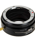 Tilt Shift Lens Mount Adapter For Olympus OM Lenses To Micro Four Thirds Bodies With 20mm Shift, 10 Degree Tilt, 360 Degree Rotation, Built In Adjustment, Pro Grade Craft For Vintage Glass On Modern Mirrorless, black metal adapter