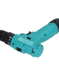 Heavy Duty Cordless Drill With Dope Torque And High Speed Rotation For Wood Aluminum Steel Built Different To Handle Any Yard Work Run Smooth And Deliver Serious Kick Without Burning Out All Weekend, teal handheld drill with black chuck.
