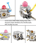 Carburetor Adjustment Tool For 2 Cycle Small Engine Trimmer Weedeater Chainsaw Leaf Blower Plug And Play Fitment Easy Tune Up For Most Carburetors Keeps 2 Stroke Engines Running Smooth And Ready For Peak Power And Reliable Performance, showcasing multiple angles and compatible brands.