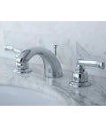 Royale Widespread Mini Bathroom Faucet With Brass Pop Up Drain 4 And A Half Inch Centers Polished Chrome No Drip Washerless Cartridge