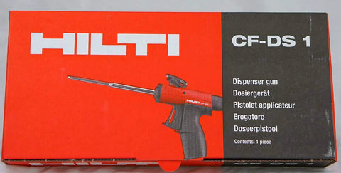 Box of Deluxe Foam Insulating Sealant Dispenser CF-DS1 with product image and branding