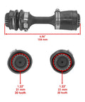 Heavy Duty Front Differential Drive Shaft Kit With Coupling Sleeve And Wear Ring For Can Am Outlander Renegade, 6.06 inch length.