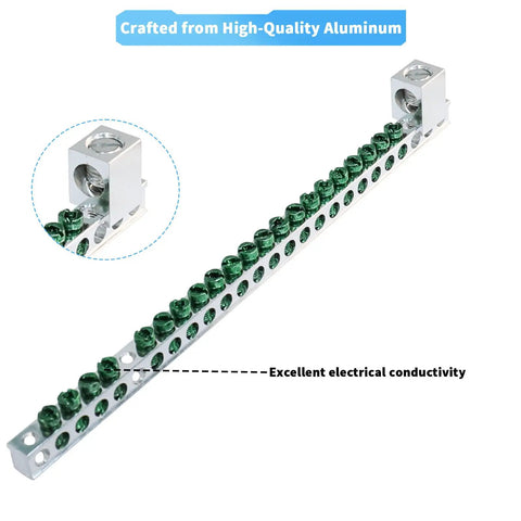 21 Terminal Grounding Bar Kit For BR And CH Series Load Centers with sturdy aluminum construction