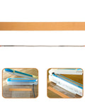 Two Pack 5mm Wide Nickel Alloy Heat Sealer Heating Element Strips for Commercial Sealing Machines, Heavy Duty Replacement Parts With Superior Heat Resistance, Nonstick Cloth Cover Included for Easy, Safe Sealing, shown with sealer installs