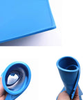 Large Anti Static Heat Insulation Silicone Soldering Mat for Computer Repair rolled and held to show flexibility
