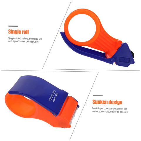 Doitool 3 Pack Nonslip Tape Cutting Machines For Food Bags Reusable Carton Sealers easy to use with sunken design for non-slip operation.