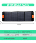 200W solar panel dimensions for 1000W Portable Power Station With Solar Panel 1024Wh Capacity For Home And Outdoor Use Powers Campers Mini Fridges And Most Devices High Capacity Backup Power Bank For Emergency Travel And Weekend Adventures