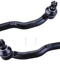 Toyota Front Outer Tie Rod End Kit For Camry 2004-2011 And Avalon 2005-2012, Beefy Ball Joint Ends, Heavy Duty Steering Linkage, Direct Fit Replacement For Smooth Steering And Easy Realignment. black steel tie rods with cotter pins