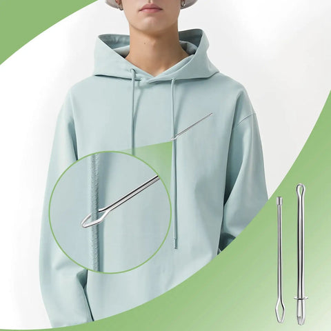 12 Pack Metal Drawstring Threaders With Clip For Quick Elastic Waistband Repairs Stainless Steel Tool threading a hoodie