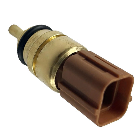 Side view of FainWan TX191 coolant temperature sensor with brass body and brown connector