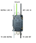 Hella Reliable 100 Pack of 20 Amp GFCI Outlets With LED Indicators UL Listed Weather Resistant receptacle wiring diagram.