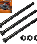 Three Pack Mower Spindle Bolt And Hex Nut Replacement Kit 5/8-11 X 9-1/2 Inches For Scag Midsize Lawn Mowers Easy Install Durable Hardware