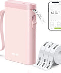 Bluetooth Label Printer Pocket Size With 3 Tape Rolls Included, Mini Wireless Label Maker With Custom Templates Icon Font