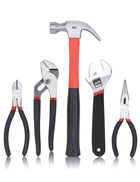 All In One 215 Piece Home Repair Tool Set With 12 Inch Wide Mouth Storage Bag A Real Workhorse For DIY Projects Heavy Duty