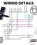 Wiring details for Top Shelf Heavy Duty Electric Door Strike Lock For Hassle Free Access Control Setup with components