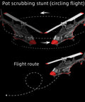 Airwolf A61 RC Helicopter For Adults And Newbies 4 Channel Remote Control Plane With 1 42 Scale performing circiling flight maneuver