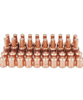 Copper 20 Piece Electrode And 20 Piece Tip Nozzle Set For 45 Plasma Cutter Hand And Machine Torch Plug And Play Ready